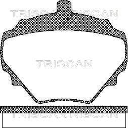 Bromsklossar bak — Bakaxel från TRISCAN