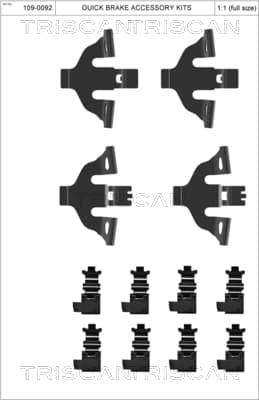 Broms monteringssats från TRISCAN