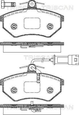 Bromsklossar fram — Framaxel från TRISCAN