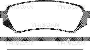 Bromsklossar bak — Bakaxel från TRISCAN