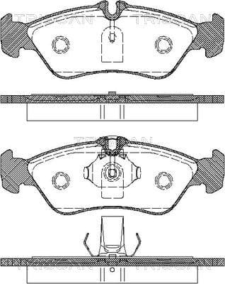 Bromsklossar bak — Bakaxel från TRISCAN