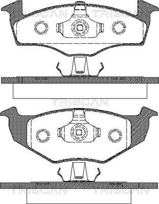Bromsklossar fram — Framaxel från TRISCAN