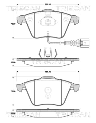 BROMSKLOSSAR FRAM — Framaxel från TRISCAN