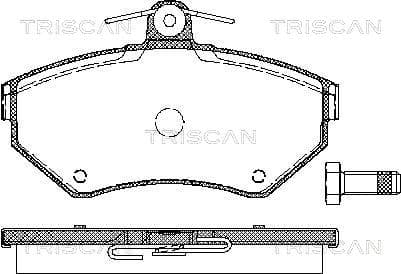 Bromsklossar fram — Framaxel från TRISCAN