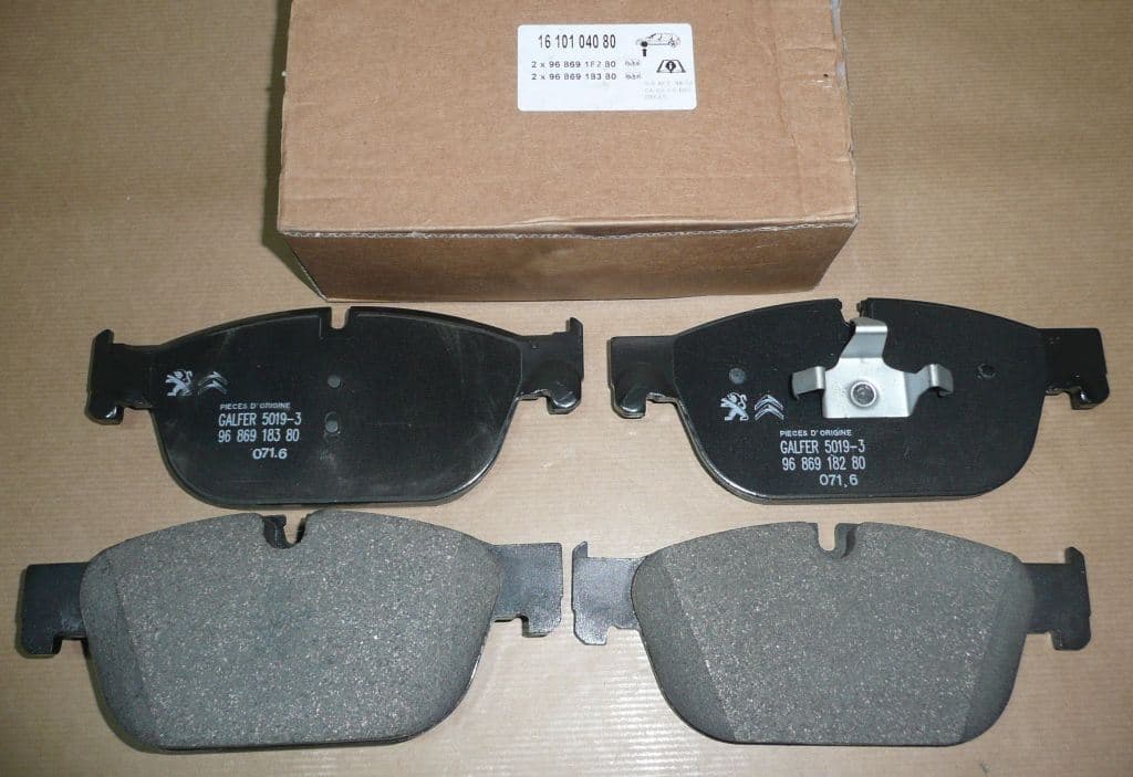 Bromsbelägg - Citroën C5 III/C6/Ds4/Ds5 09>, Fram från Autofrance