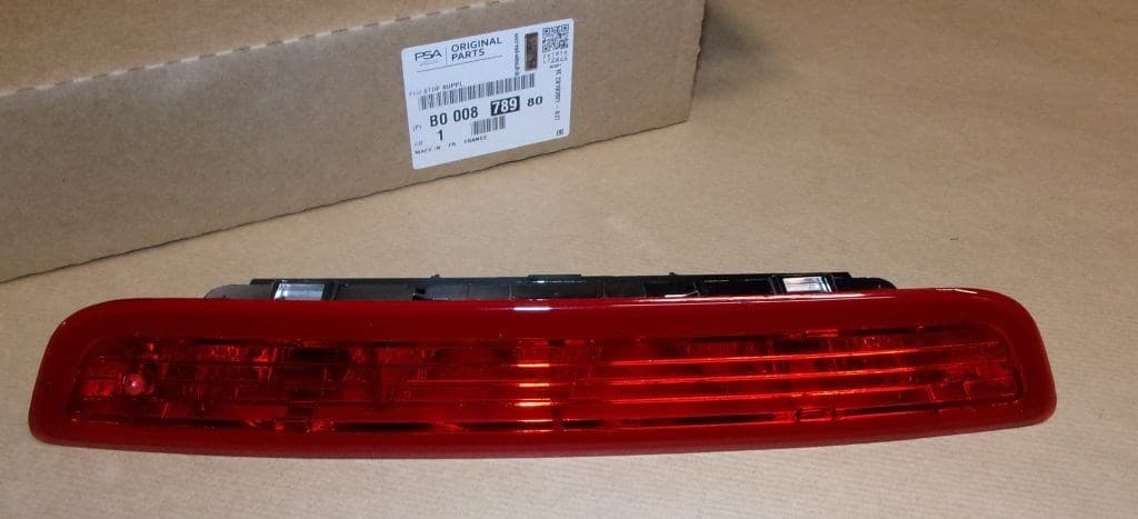 Bromsljus i bakruta, W5W, exkl spolarmunstycke