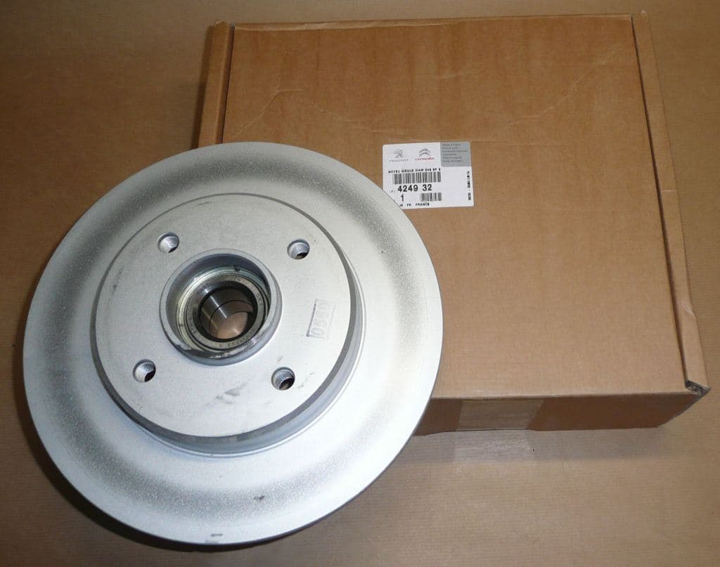 Bromsskiva - Citroën C4, Peugeot 207/208/307, Bak från Autofrance