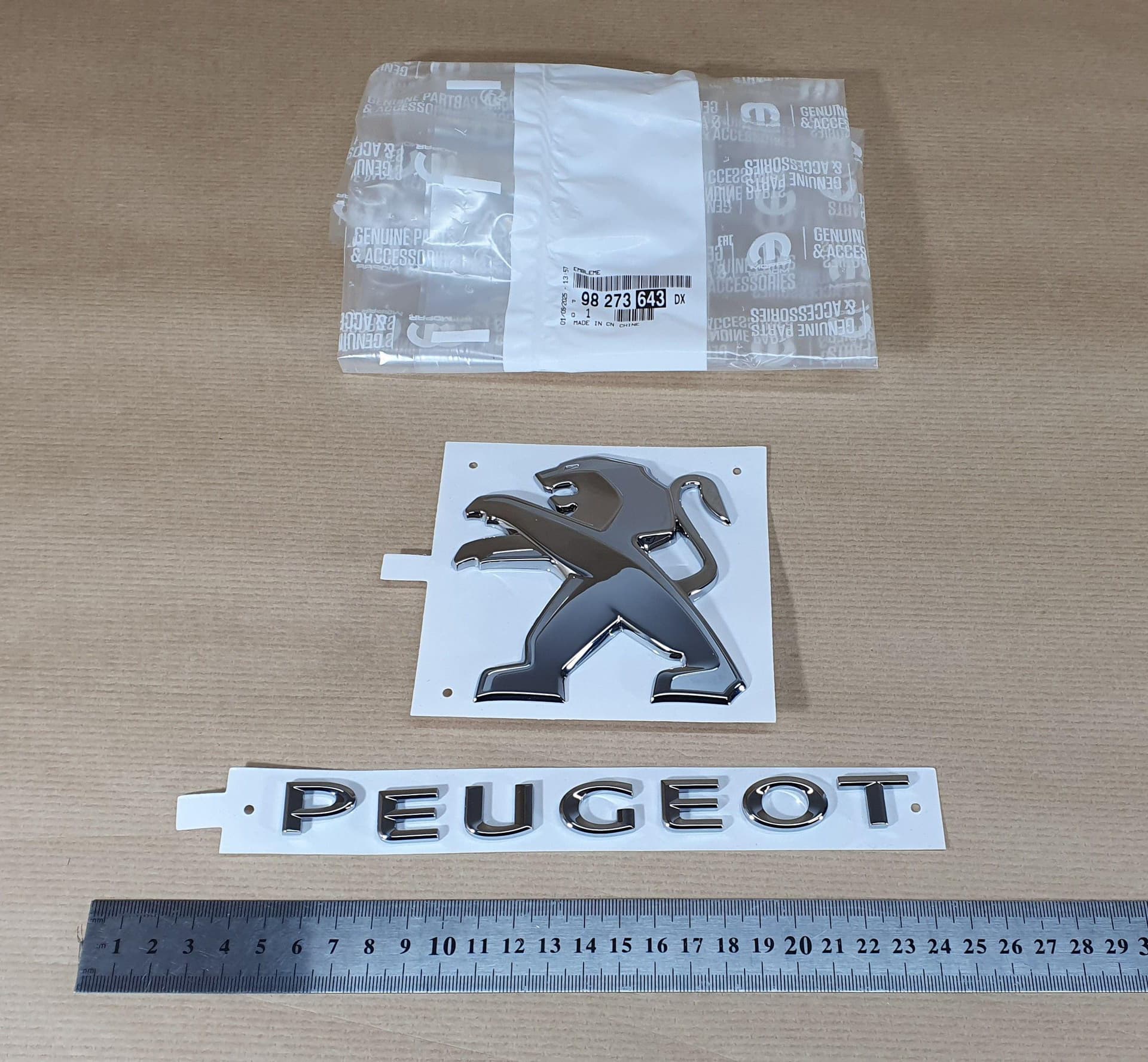 Emblem - Peugeot Partner III/Rifter, Bak från Autofrance