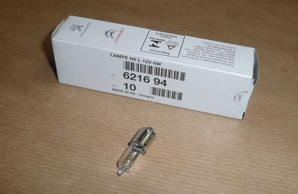 Glödlampa - 12V-6W C C4 PICASSO,C5 II från Autofrance