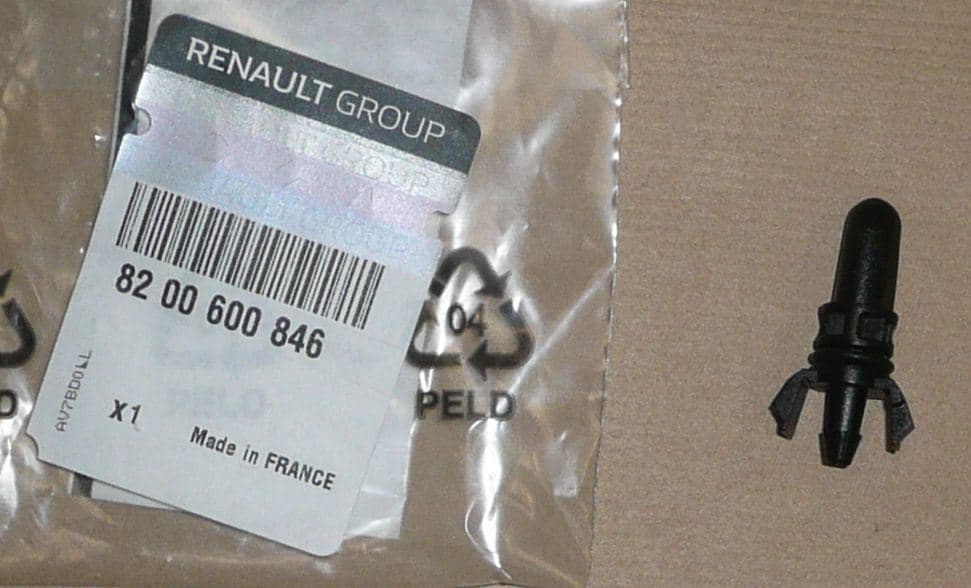 Spolarmunstycke - Renault Kangoo II, Bak från Autofrance