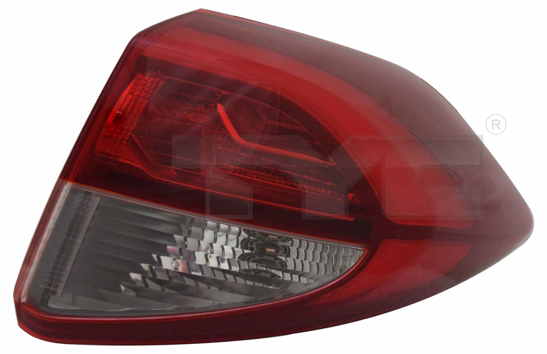 Baklykta hö, yttre, med lamphållare, med LED -06/2018