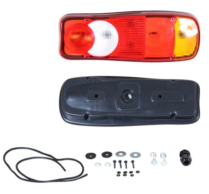 Baklykta vä/hö flakbil, utan skyltbelysning, utan kontaktstycke — Båda sidor från Galwin