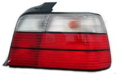 Baklykta vä röd/vit Sedan, för bil utan check-kontroll
