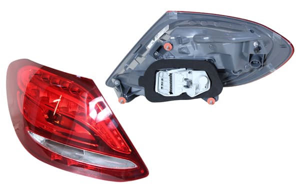 Baklykta vä, sedan, LED/PY21W/W16W, med lamphållare