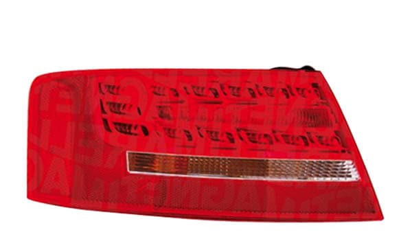 Baklykta yttre hö, LED, med lamphållare, 5 drs -2011 från Galwin