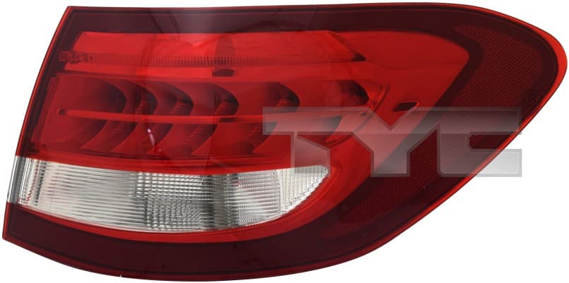 Baklykta yttre hö, med LED, med lamphållare