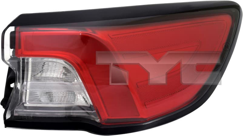 Baklykta yttre vä, med LED, med lamphållare