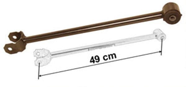 Bärarm bak längsgående — Bakaxel från Galwin