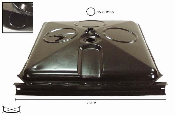 Bensin/dieseltank Enkel hjul