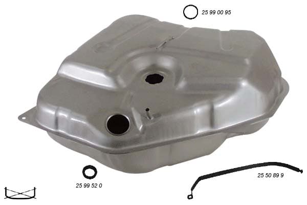 Bensintank sedan/kombi förgasare -05/1989