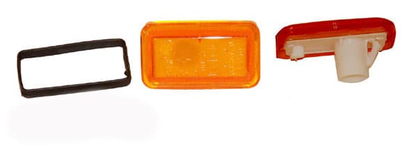 Sidoblinkers vä/hö gul — Båda sidor