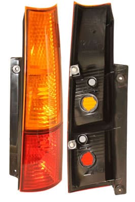 Baklykta hö, gul blinkers, utan lamphållare