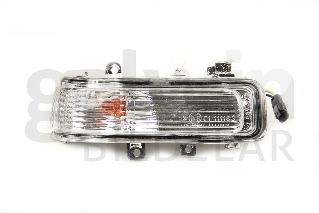 Sidoblinkers hö, i spegel, med lamphållare från Galwin