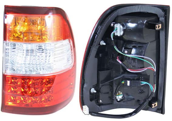 Baklykta hö, gul blinkers, LED, 08/2005-, med lamphållare, ej E-märkt