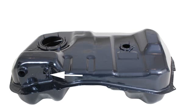 Bränsletank, avluftning långsida. 4WD
