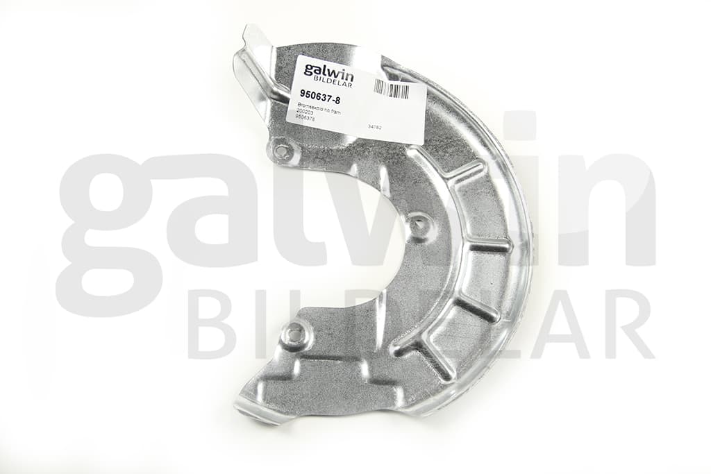 Bromssköld hö fram — Framaxel höger