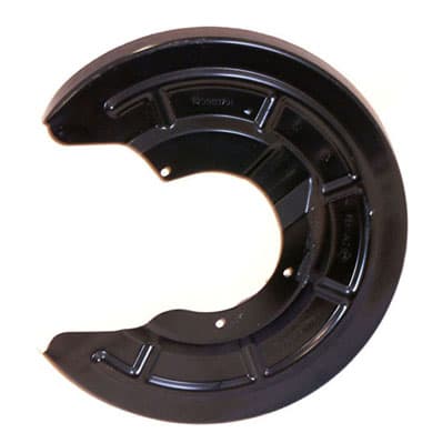 Bromssköld vä bak 295/100mm — Bakaxel vänster från Galwin