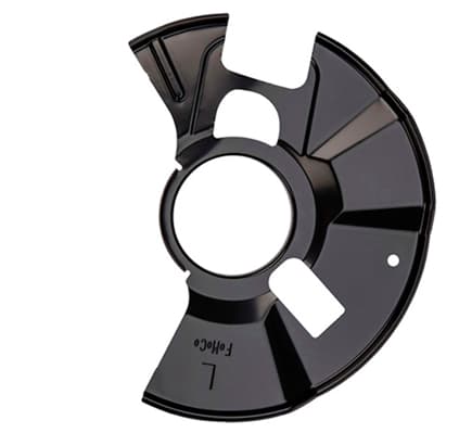 Bromssköld vä fram — Framaxel, vänster från Galwin