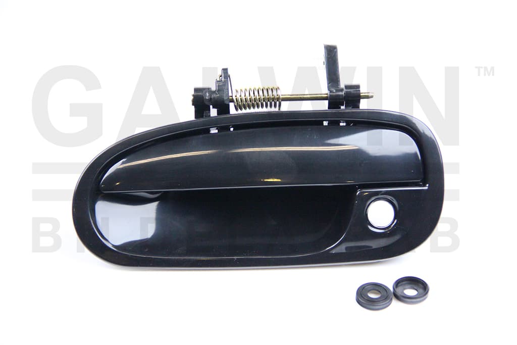 Dörrhandtag fram svart utan lås 3 drs HB + Sedan från Galwin