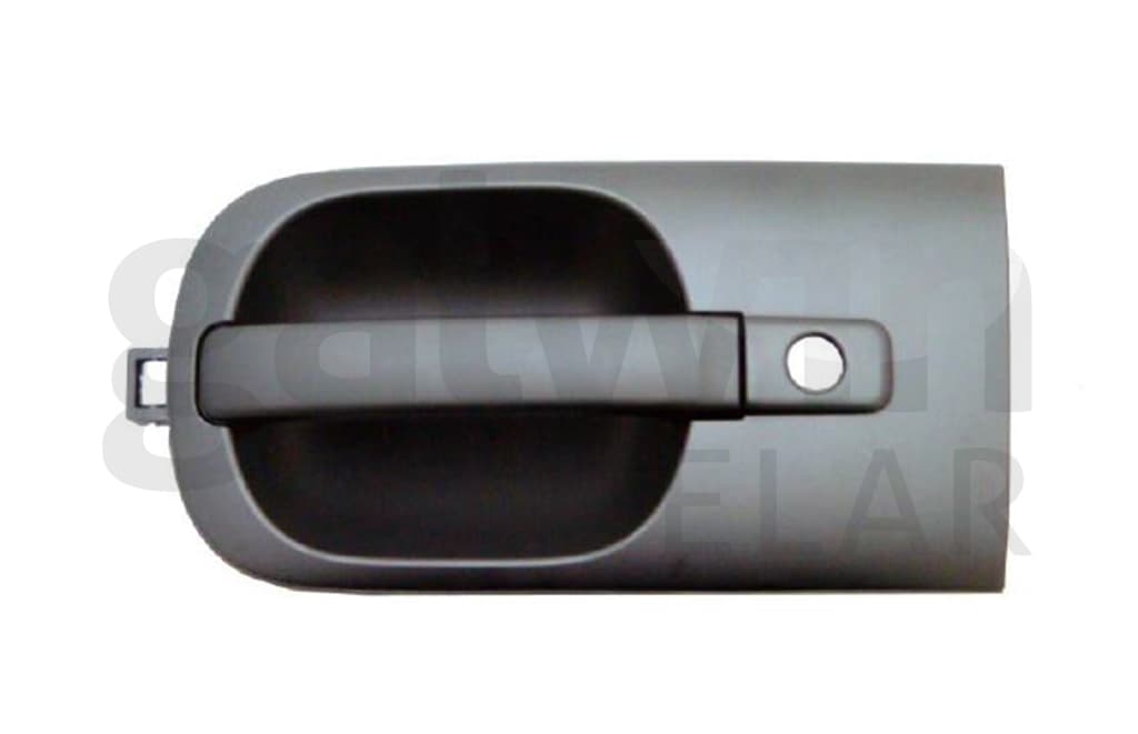 Dörrhandtag fram hö, svart primer från Galwin