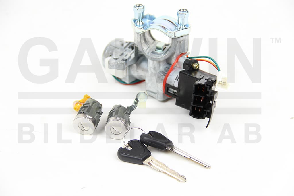 Låssats 2st dörrlås/tändlås