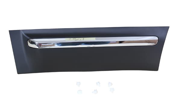 List för bakdörr vä, svart med kromlist — Vänster från Galwin