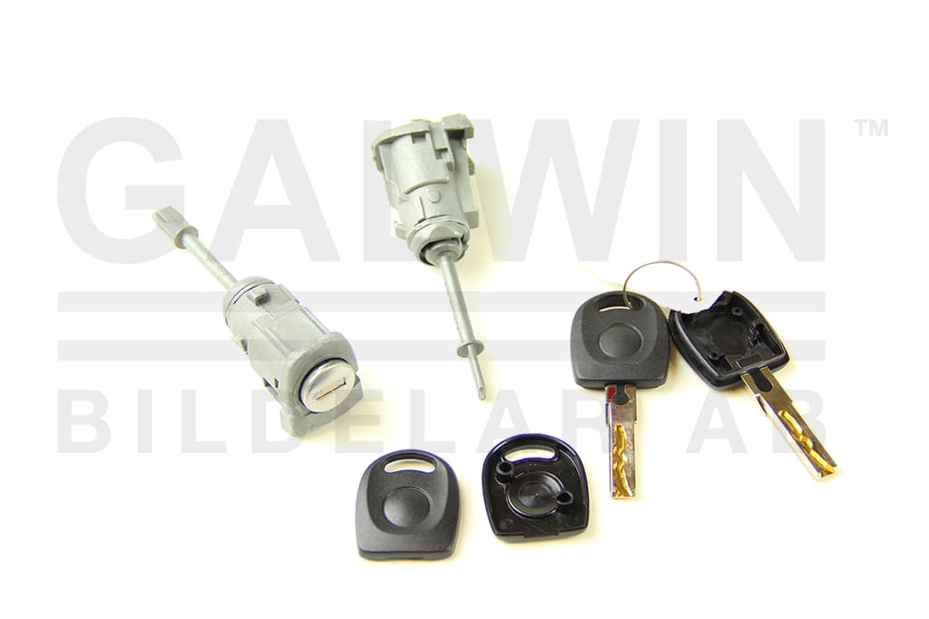 Dörrlåscylindersats, 2st cylinder, 2st nycklar från Galwin