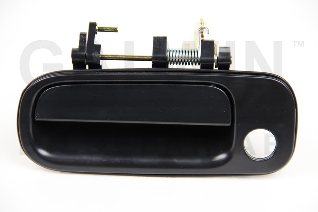 Dörrhandtag vä fram svart med hål för lås — Framaxel, vänster från Galwin