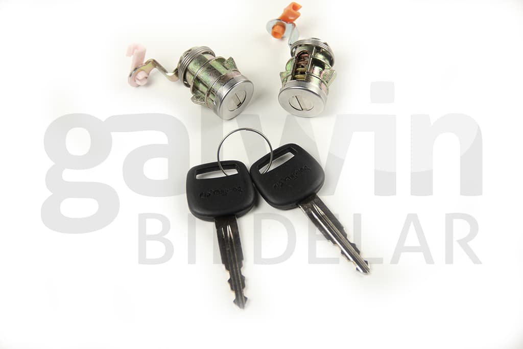 Dörrlåscylindersats, 2st dörrlåscylinder, 2st nycklar från Galwin