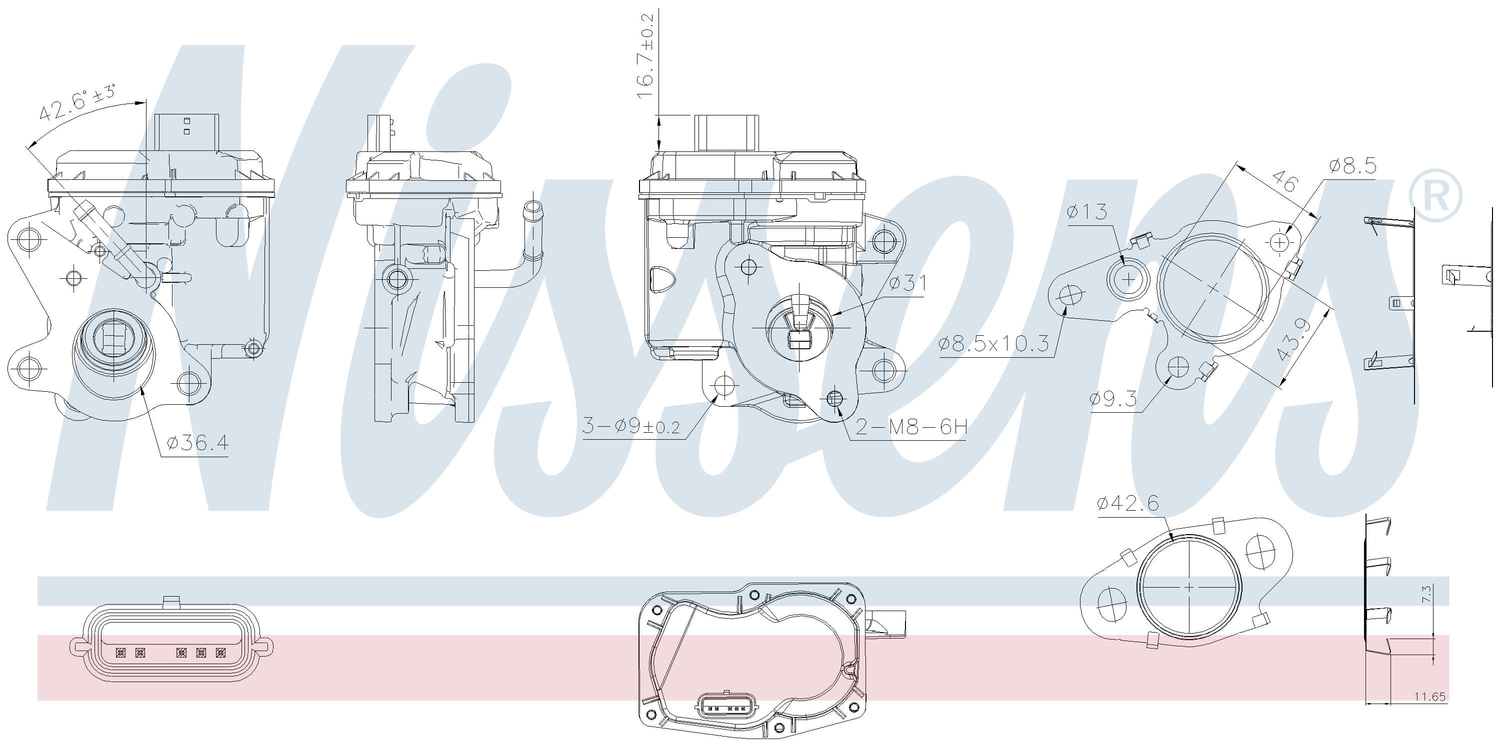 EGR Ventil, MB, Nissan, Opel, Renault