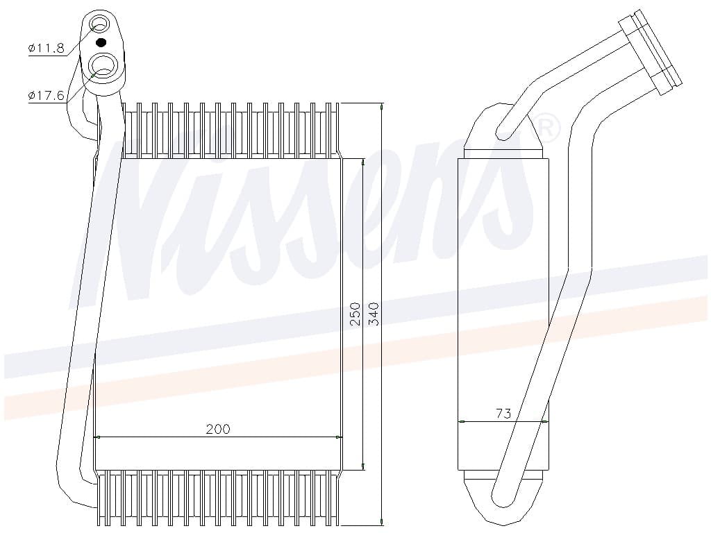 Evaporator Audi A 4 alla mod. RHD 11/94-09/01