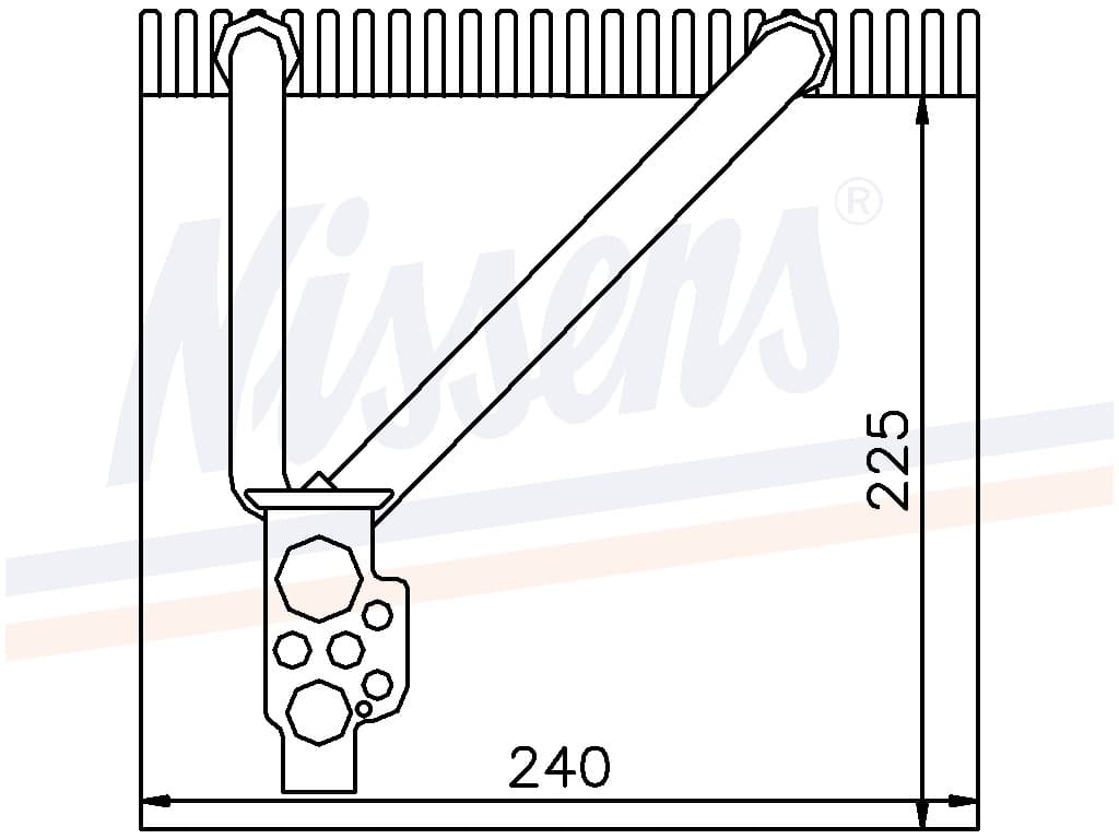Evaporator Audi/VW, (Caddy högerstyrd)