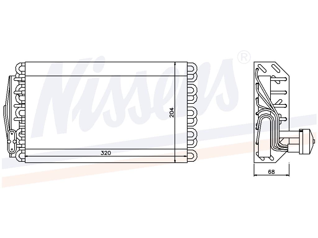 Evaporator BMW E 38 alla mod. 93-09/98 från Galwin