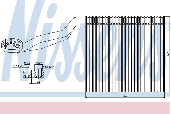 Evaporator/Förångare ac, Audi A4