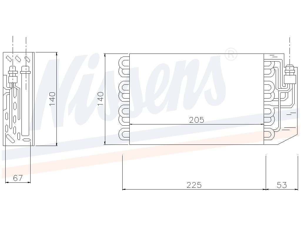 Evaporator MB W 140 alla mod. 09/90-09/98