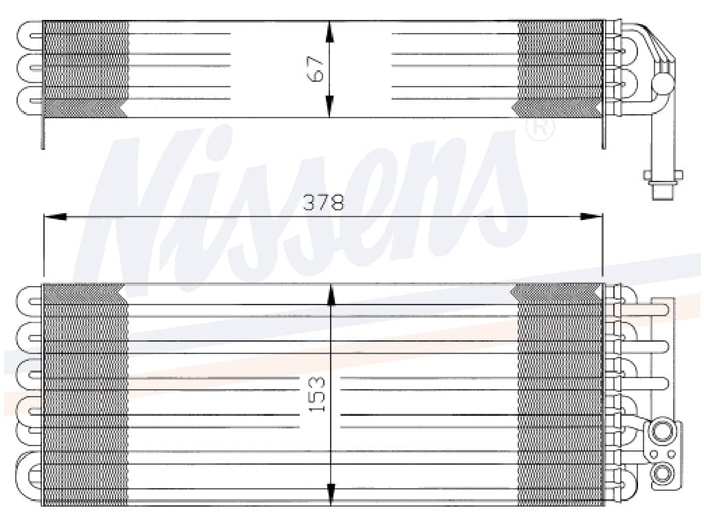 Evaporator MB W 201 alla mod. 08/82-08/93