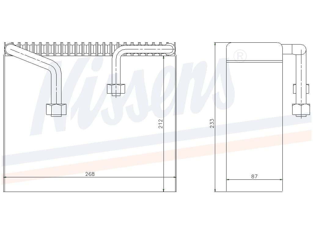 Evaporator Mitsubishi Eclipse 95-96 från Galwin