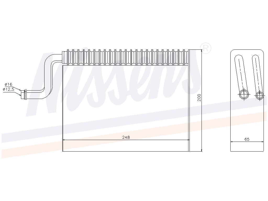 Evaporator Opel Corsa B alla mod. 03/93-09/00 från Galwin