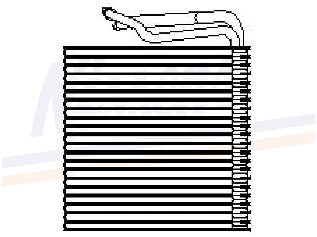 Evaporator Opel Vectra A alla mod. RHD 09/1988-09/1995
