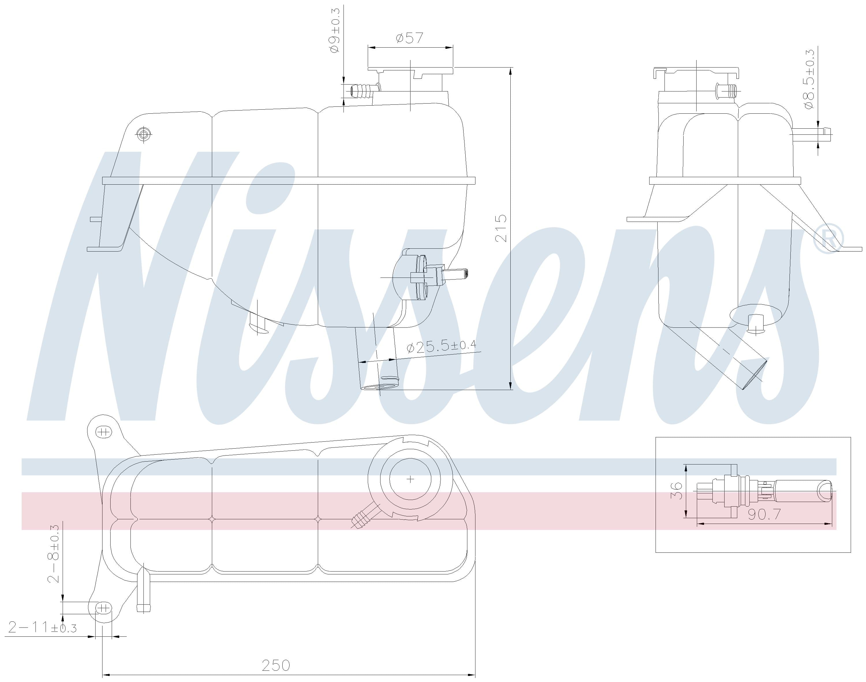 Expansionstank, inkl givare, exkl lock från Galwin